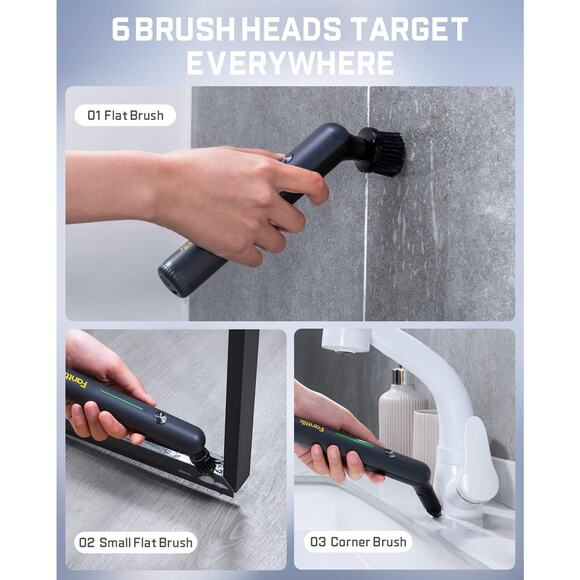 🔥Fanttik G9 Nano Electric Spin Scrubber Cordless Power Grout Brush Type-C NWT🔥 - Picture 5 of 8